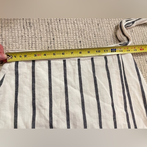 Abercrombie Striped Linen Wrap Skirt - Picture 7 of 11